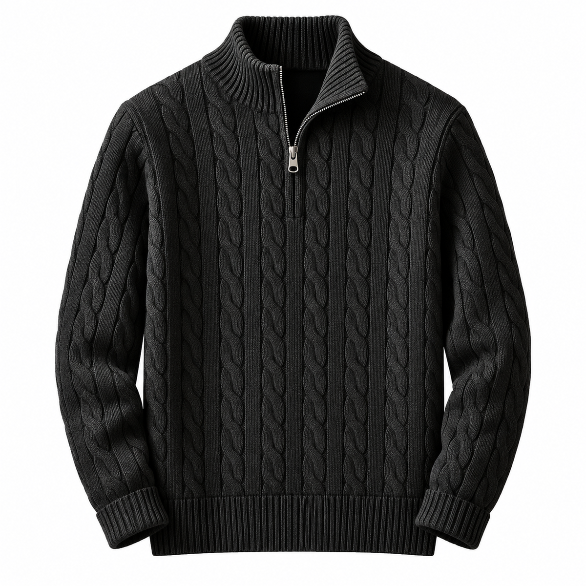 Carlton Cable Knit Quarter-Zip Jumper