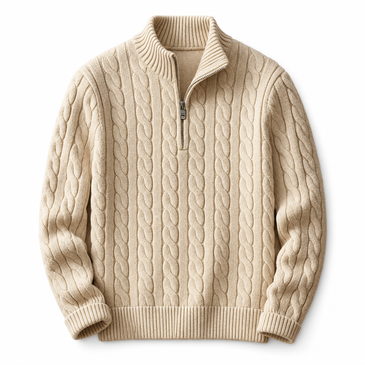 Carlton Cable Knit Quarter-Zip Jumper