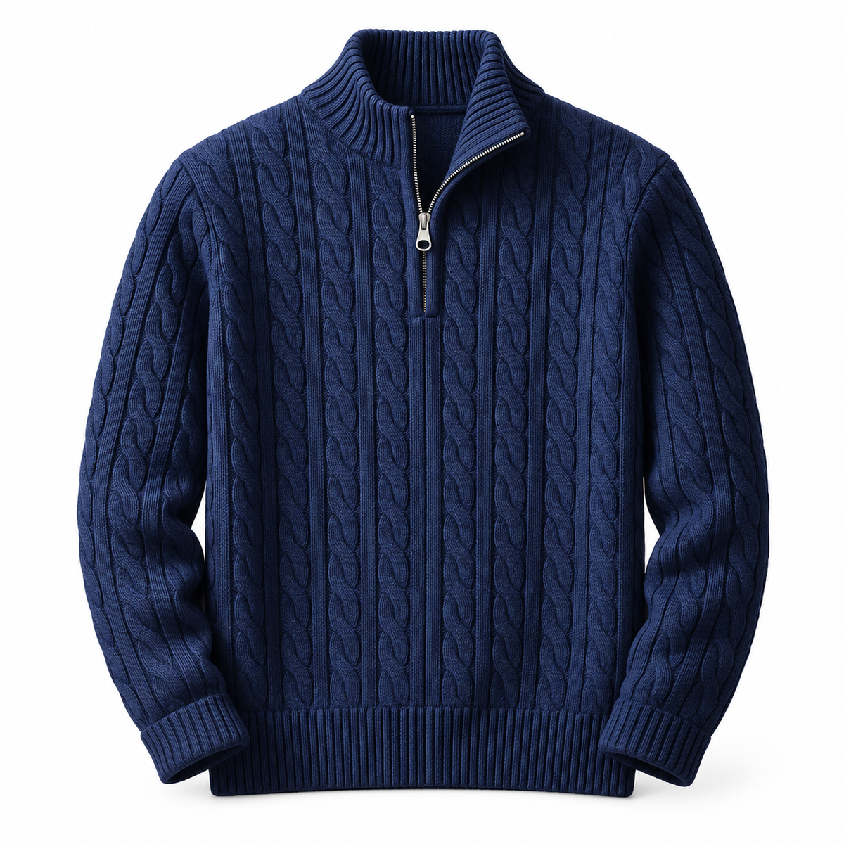 Carlton Cable Knit Quarter-Zip Jumper