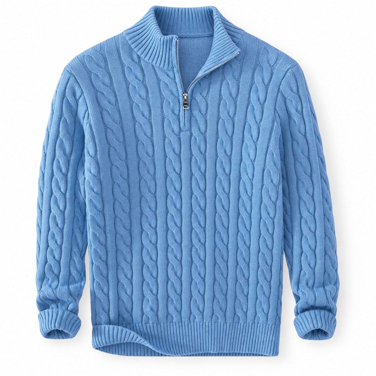 Carlton Cable Knit Quarter-Zip Jumper
