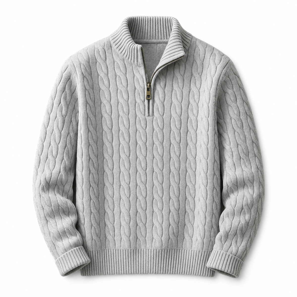 Carlton Cable Knit Quarter-Zip Jumper