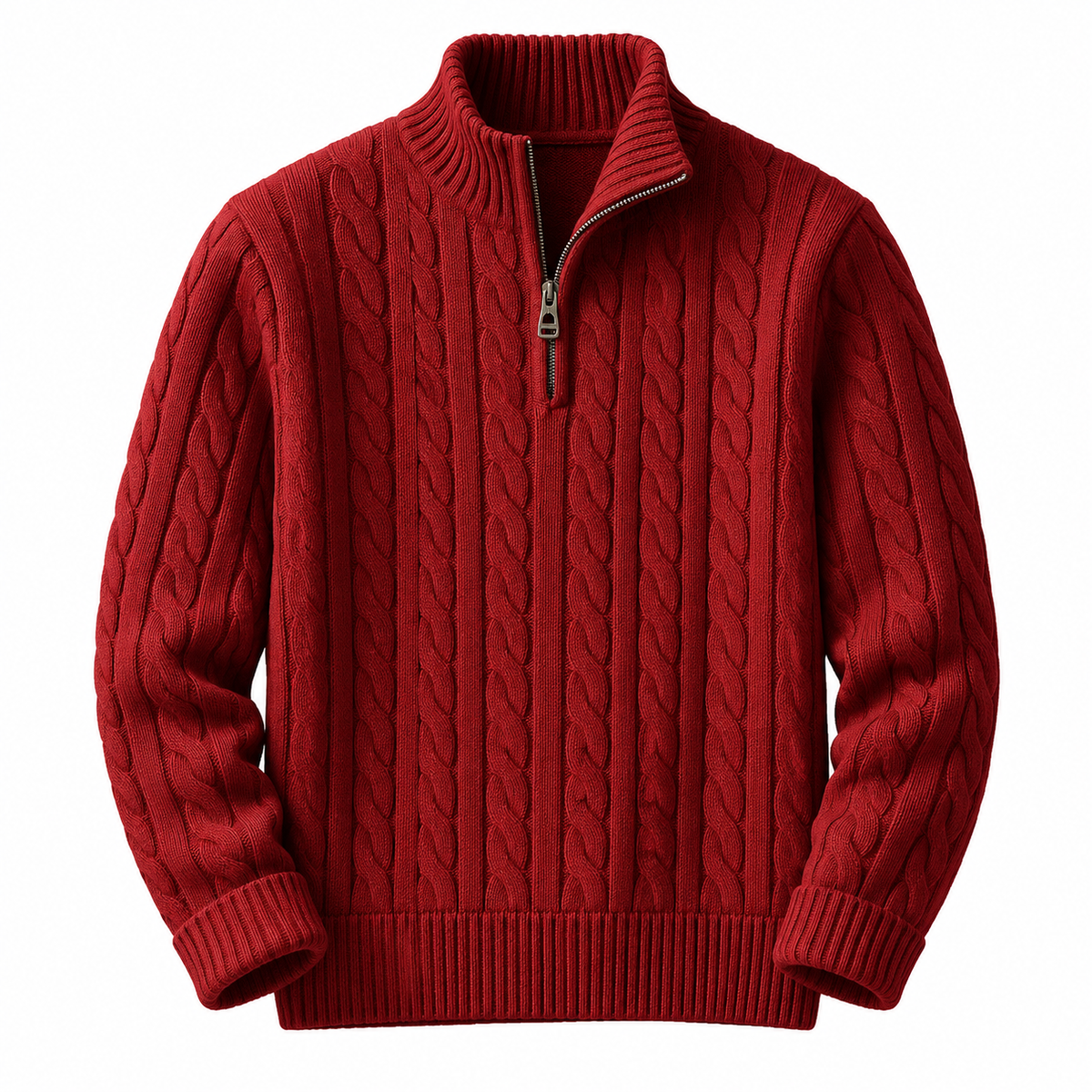 Carlton Cable Knit Quarter-Zip Jumper