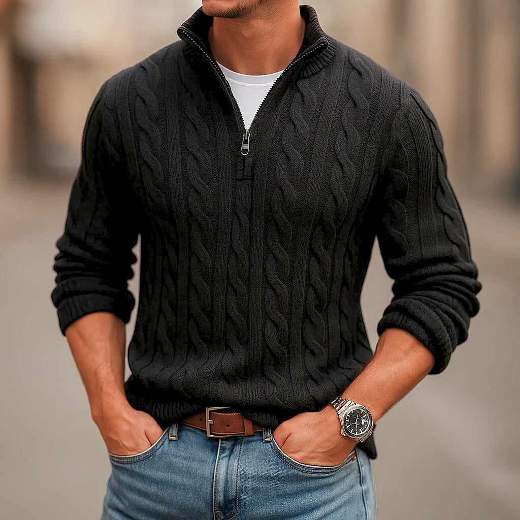 Carlton Cable Knit Quarter-Zip