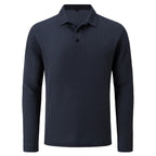 Rivaro - Men's Ultra Comfortable Long Sleeve Polo Shirt