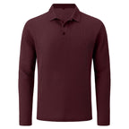 Rivaro - Men's Ultra Comfortable Long Sleeve Polo Shirt