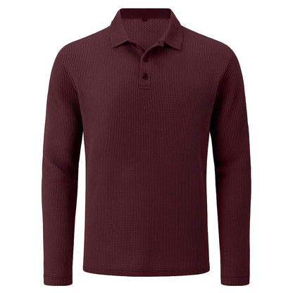 Rivaro - Men's Ultra Comfortable Long Sleeve Polo Shirt