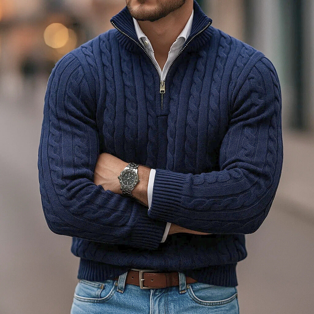 Carlton Cable Knit Quarter-Zip