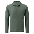 Rivaro - Men's Ultra Comfortable Long Sleeve Polo Shirt