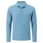 Rivaro - Men's Ultra Comfortable Long Sleeve Polo Shirt