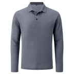 Rivaro - Men's Ultra Comfortable Long Sleeve Polo Shirt