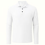 Rivaro - Men's Ultra Comfortable Long Sleeve Polo Shirt